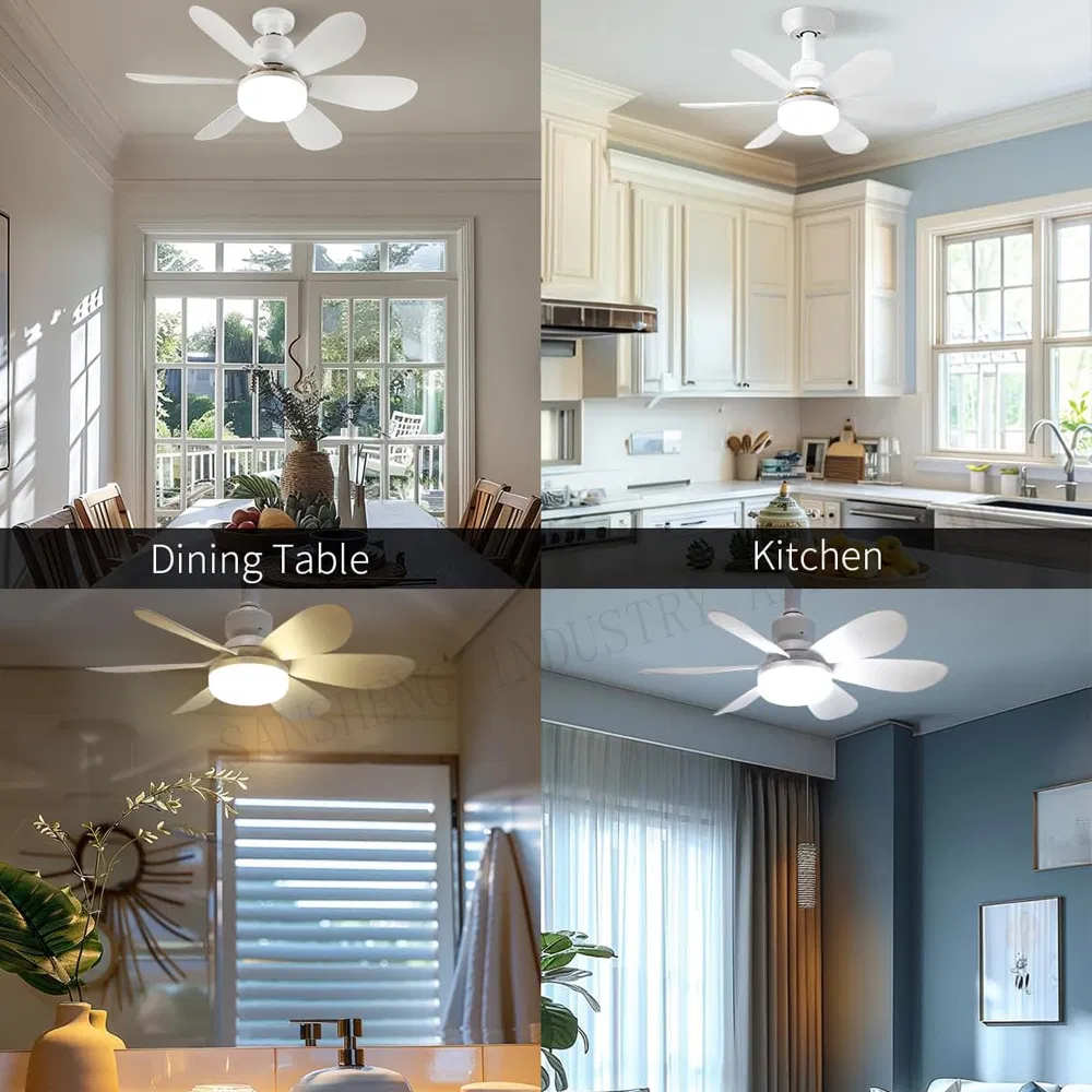 Remote-Controlled Socket Fan Light, Ceiling Fan Light, Modern Home Illumination