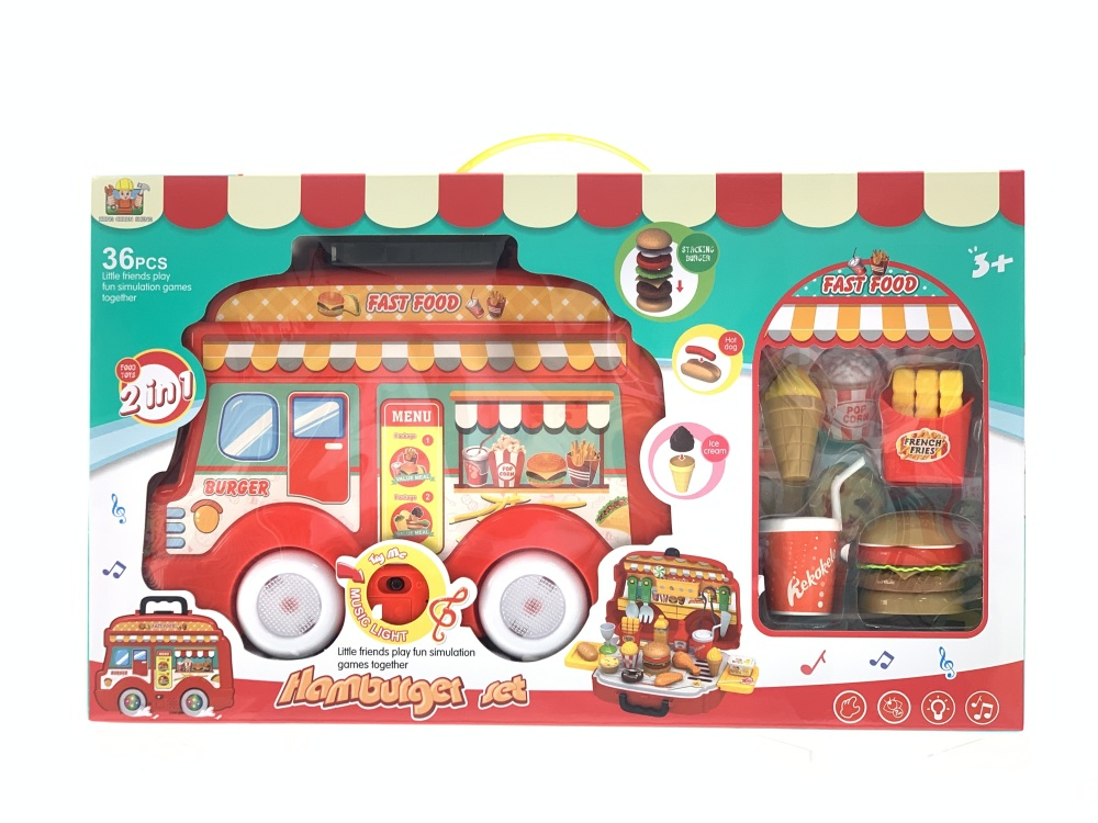 Children Simulated Portable Cooking Suitcase Kit