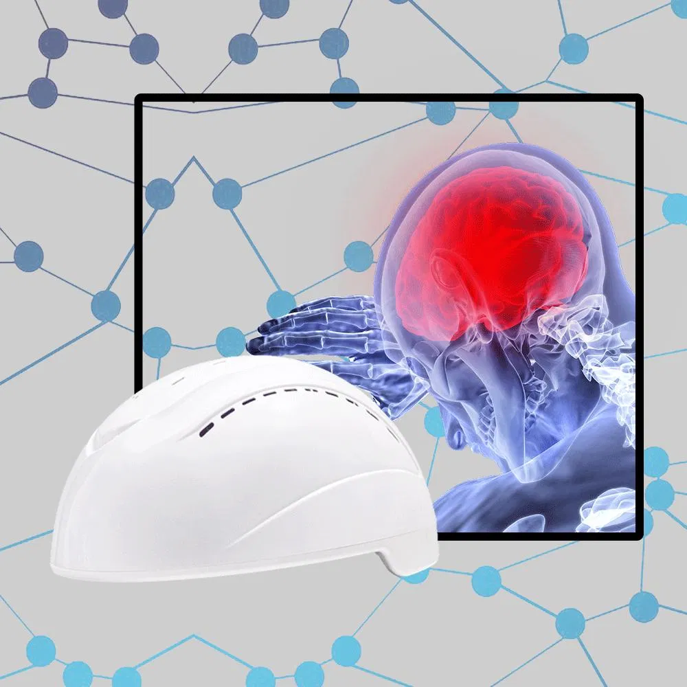 Near-Infrared Light Transcranial Photobiomodulation Neurofeedback Brain Stimulation Helmet