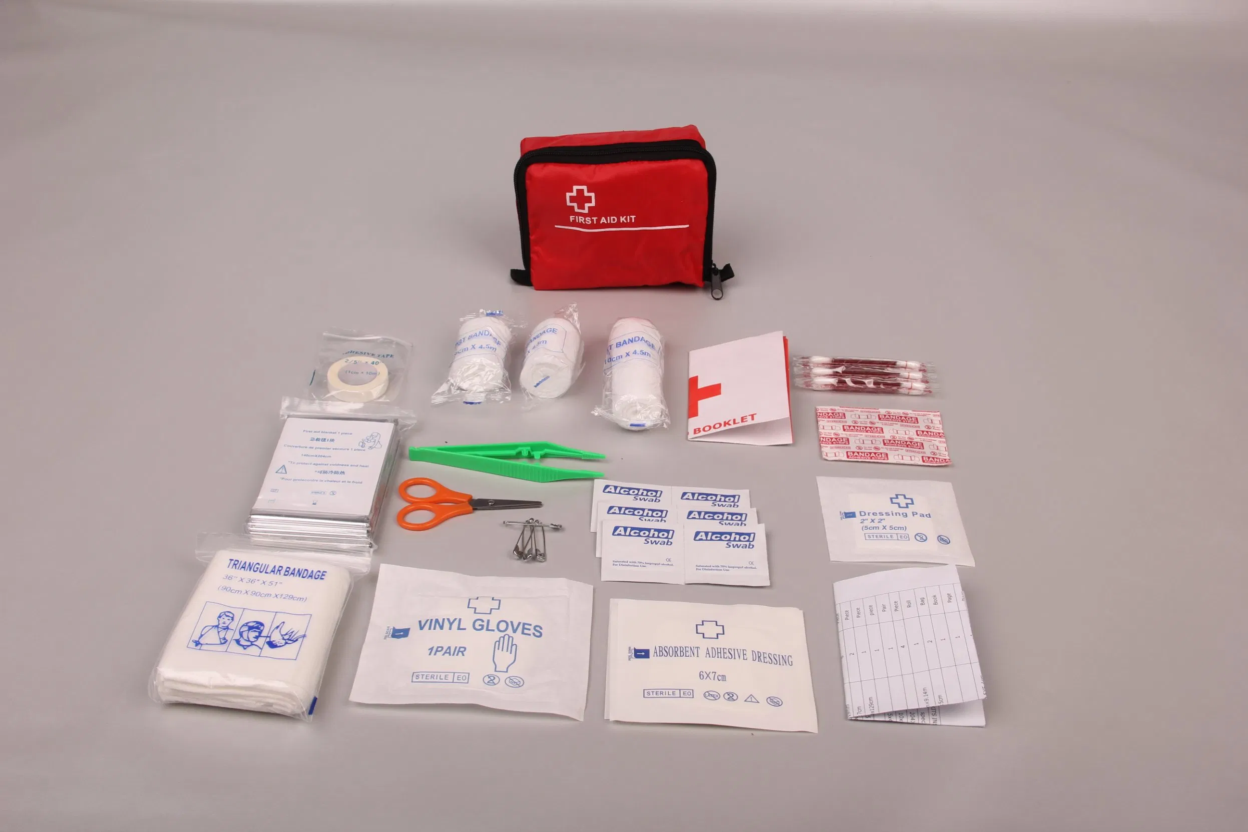 PP Plastic Medical Level Survival First Aid Box Outdoor Travel Portable First Aid Case Nylon Emergency Medicine Bag Portable Pet First Aid Kits for Household