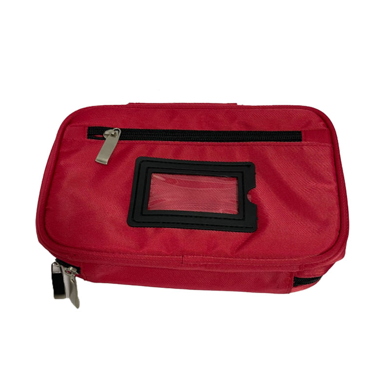 Red First Aid Kit with Handle Portable for Home, Hospital, Outdoor