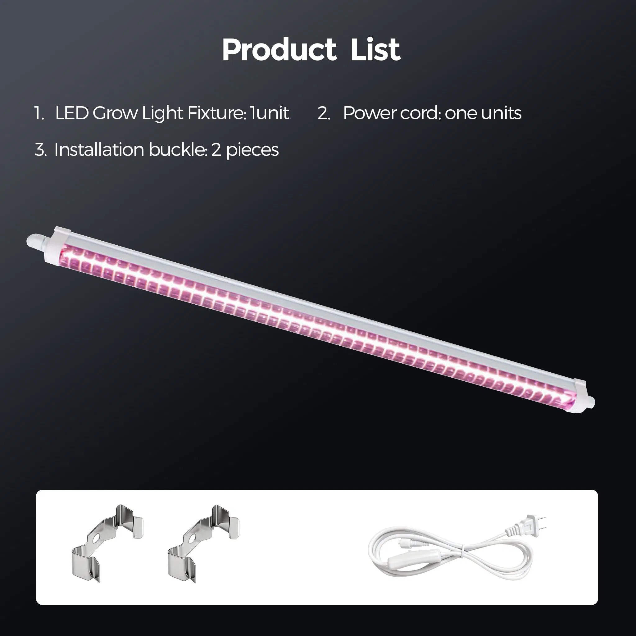 T8 15W Flexible Clip Full Spectrum LED Plant Grow Light for Horticulture Strip Light Commercial Usage