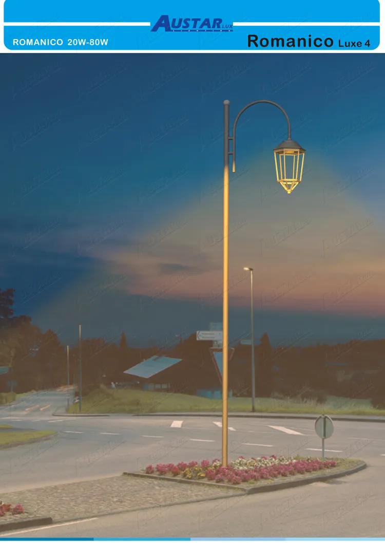 Hexagonal LED Post Light 7