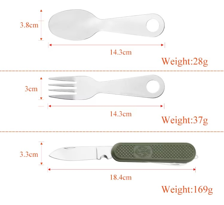 Foldable Cutlery Outdoor Camping Multifunctional Portable Outdoor Cutlery Kit