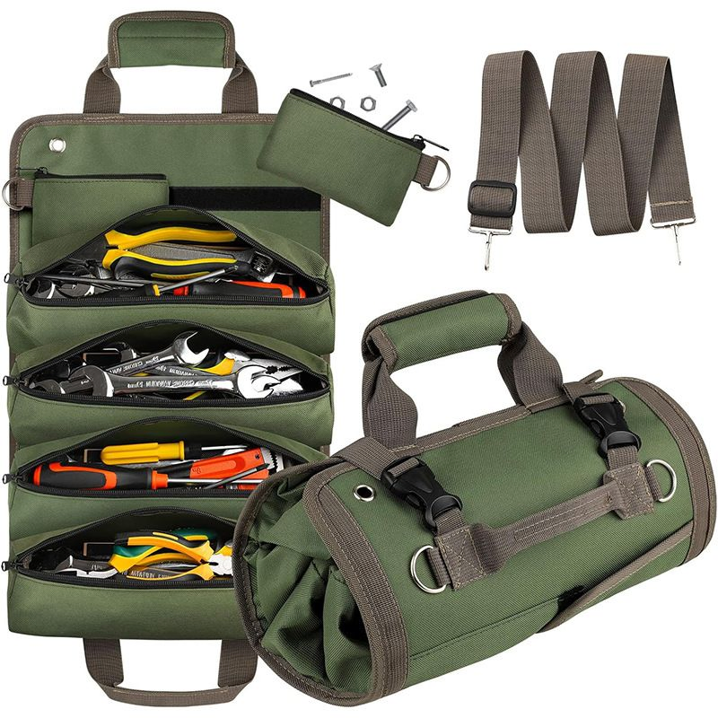 Portable Handheld Tools Durable Hardware Multiple Pockets Woodworking and Electrician Specialized Repair Kits