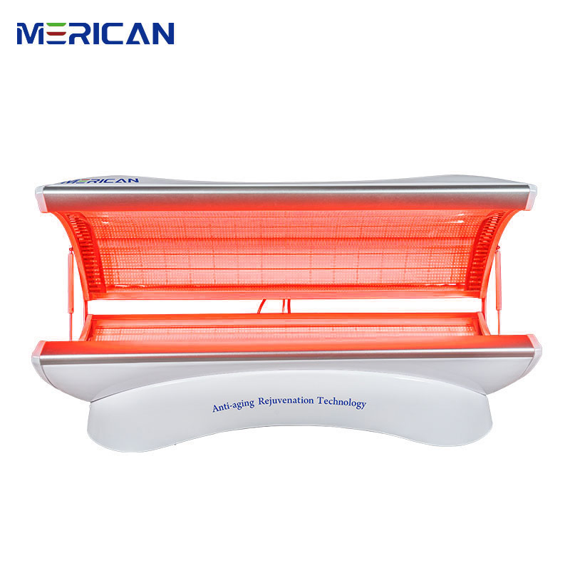 Merican Photobiomodulation Equipment Infrared LED Light Therapy Bed Skin Whitening Pain Relief Health Care Salon Red Light Therapy Phototherapy PDT Machine