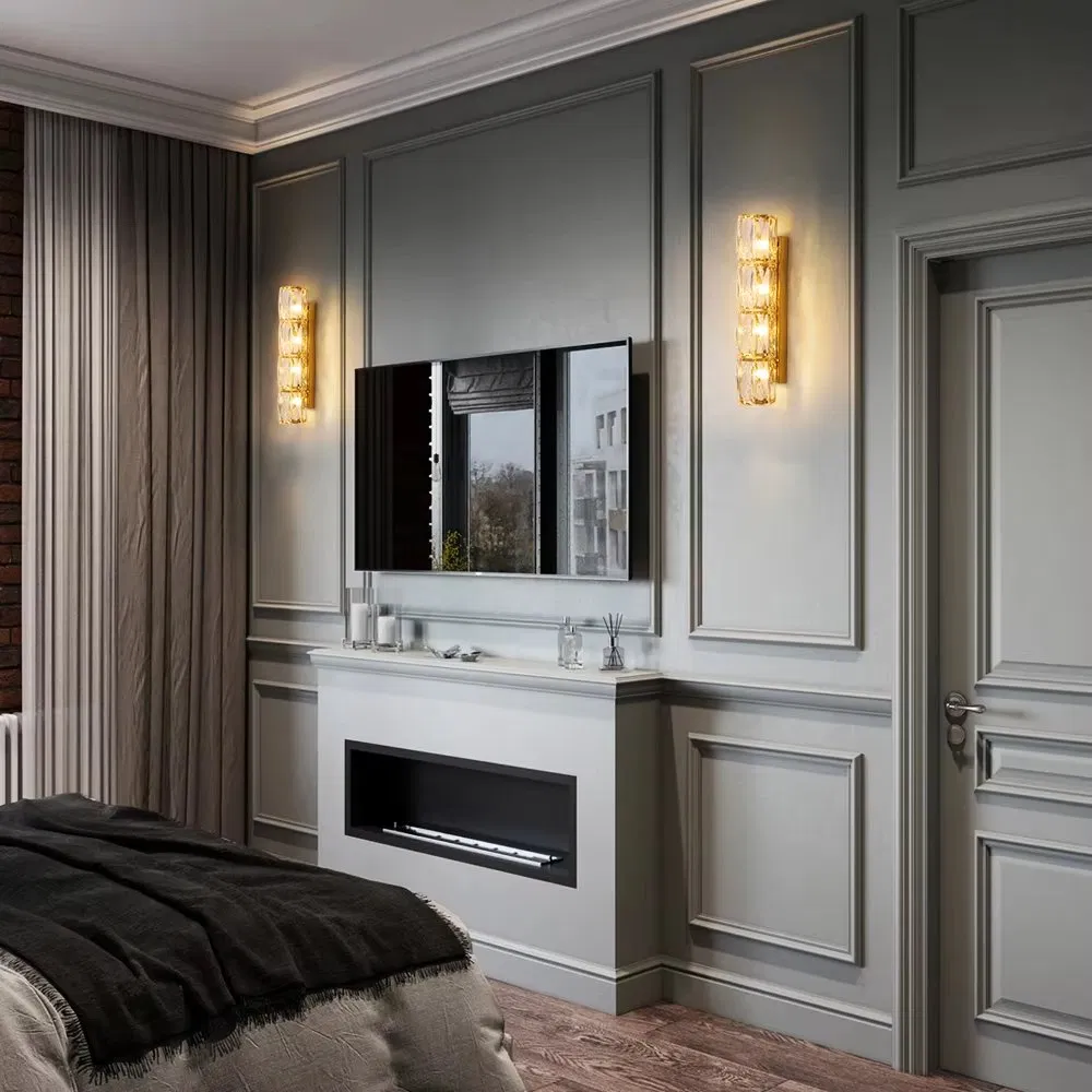 Chic Crystal Wall Light Fixture for Contemporary Decor