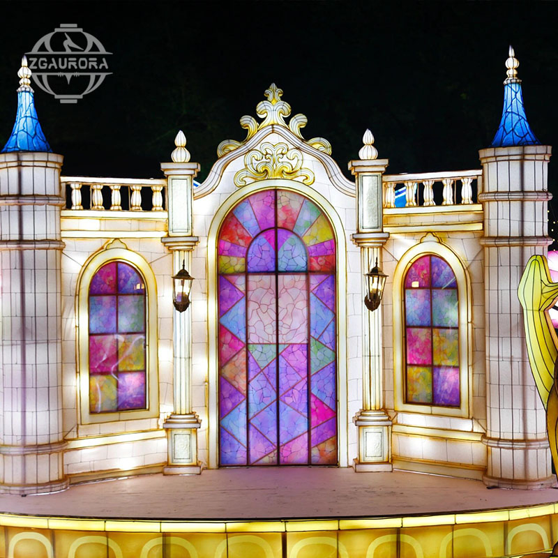 Rose Decorative Lighting Flower Lighting Festival Lantern Motif Lights Decoration Outdoors Christmas New Year Lantern