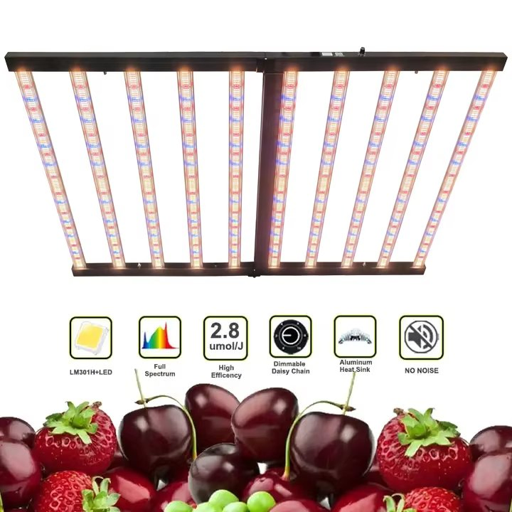2024 Grow System with Light Bar Horticulture 5X5 Commercial Full Spectrum Dimmable Red 720W LED Grow Light
