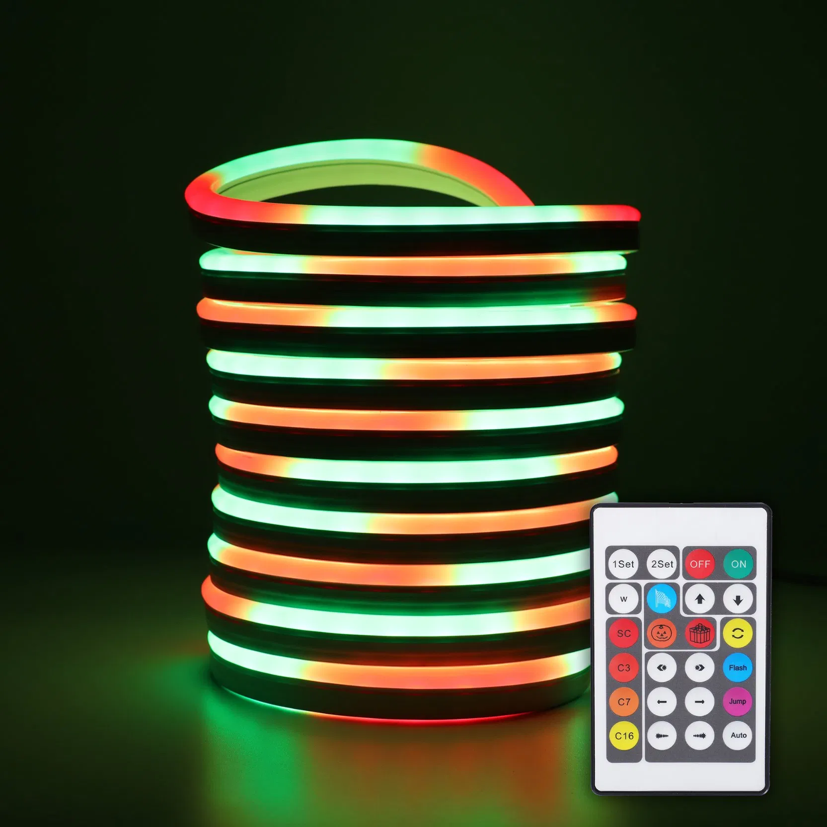 IP65 60LED/M SMD5050 Flexible LED Christmas Light LED RGB Chasing Neon Lighting
