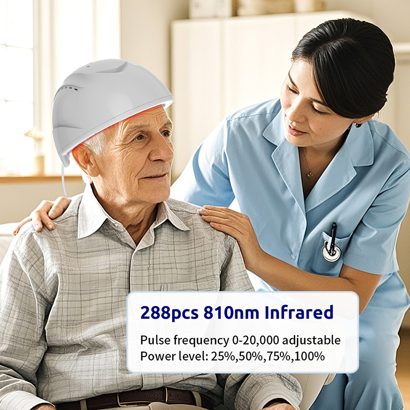 Suyzeko OEM Longevity Health 810nm LED Light Therapy Brain Photobiomodulation Helmet