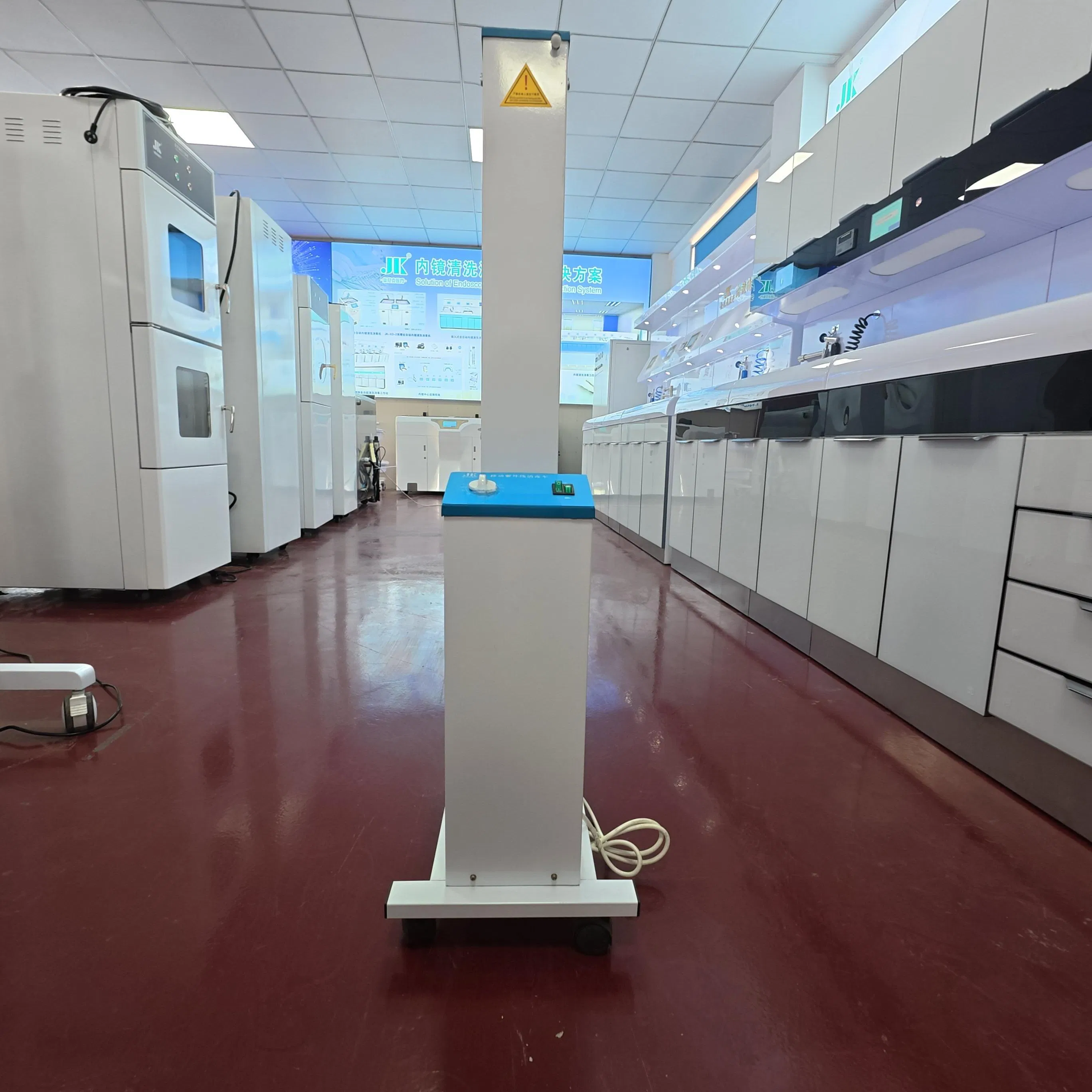 Hospital UV Disinfection Cart with Dual Lamp Technology for Safety