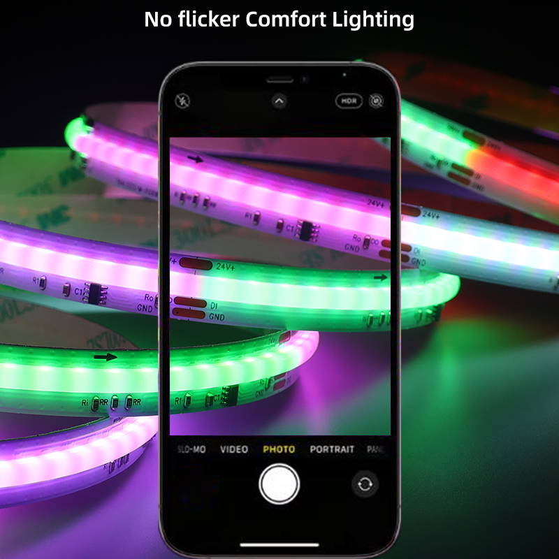 Customizable COB LED Strip WS2811 576 LEDs for Retail, Offices &amp; Smart Homes