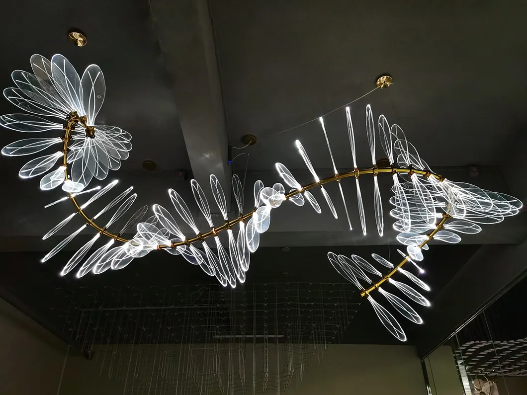 Indoor Chandelier Setup