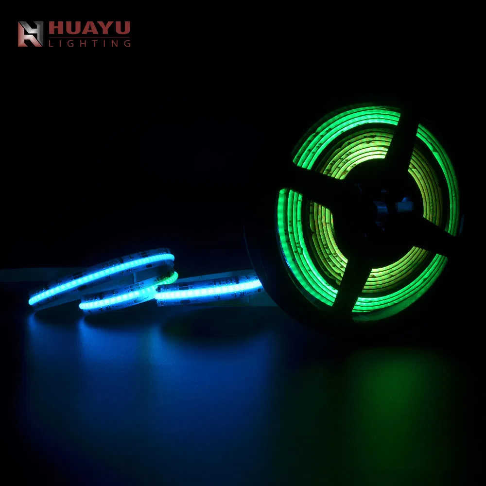 Intelligent Programmable Spi 840d COB High Density LED Strip RGB Single Color Tunable White Lighting System