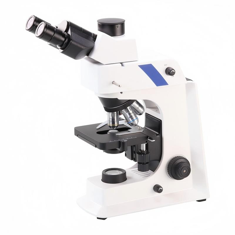 Confocal Trinocular Biological Fluorescence Microscope with LED Light Source