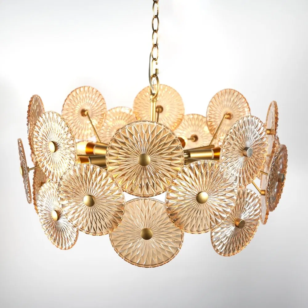 Sophisticated Zm250015-01or Layered Glass Orb Chandelier-Style Pendant Lighting for Luxury Yacht Interiors