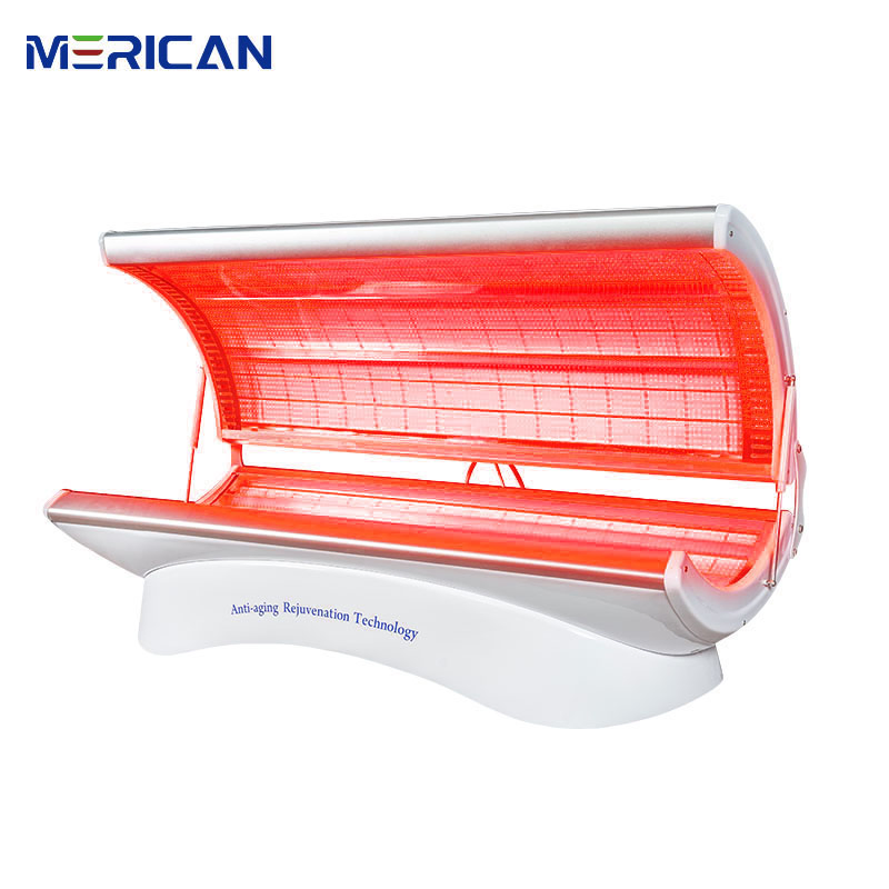 Merican Full Body Photobiomodulation LED Infrared Light Therapy Bed Skin Whitening Pain Relief Health Care Wound Healing Phototherapy PDT Health Devices