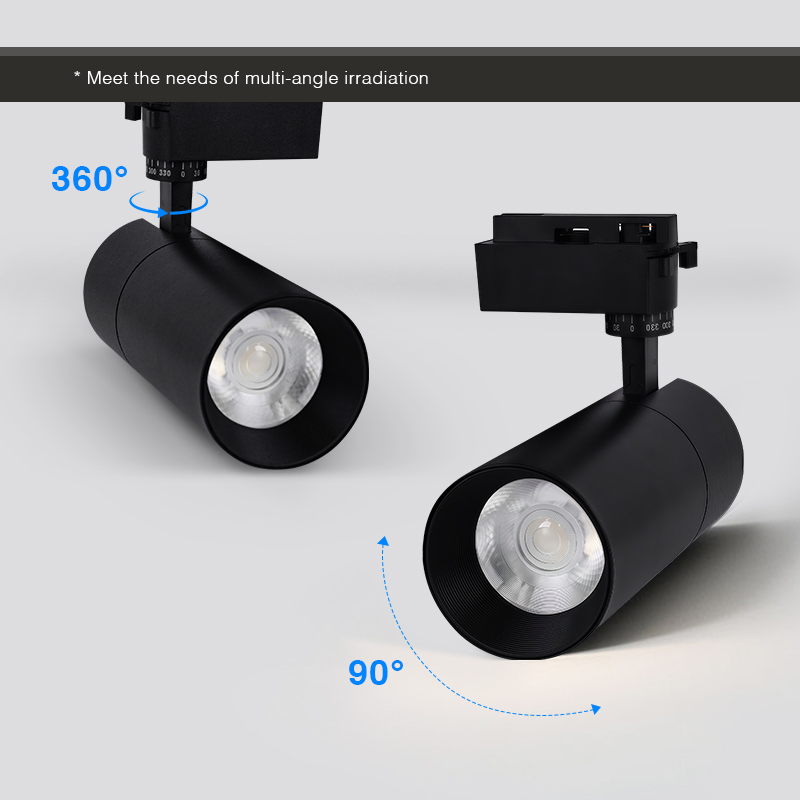 Modern Commercial LED Track Light System Surface Mounted Linear Focus Lighting for Retail Shop Living Room