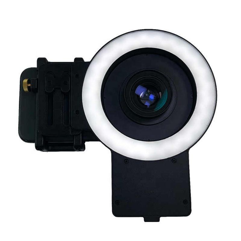 Dental Photography Mobile Phone Ring Fill Light with Macro and CPL Lens