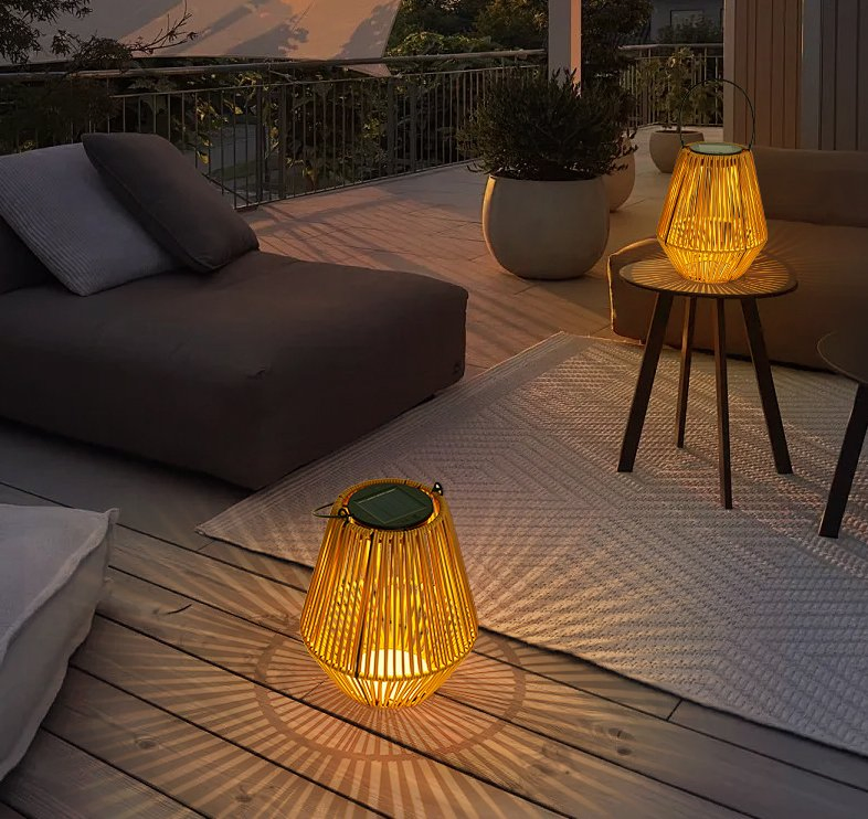 Handmade Solar Woven Portable Night Lighting for Sustainable Lighting
