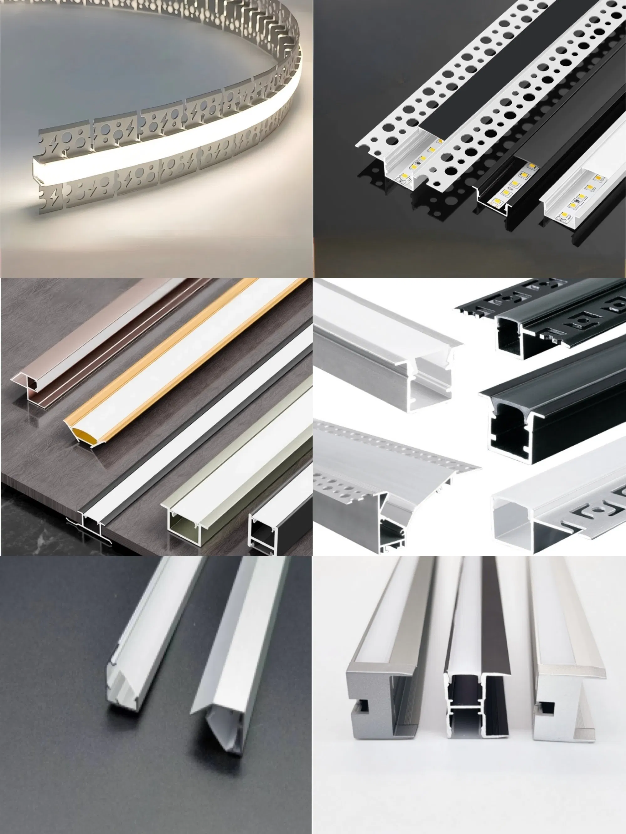 SMD COB Aluminum LED Linear Lighting Fixture for Home Office Indoor Decoration