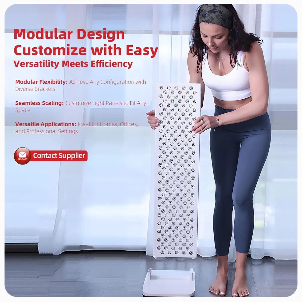 Redfy Medical Grade Red Light Therapy Panel 1500 Red Light Therapy Panel 60 LED Infrared Panel 1000W Factory