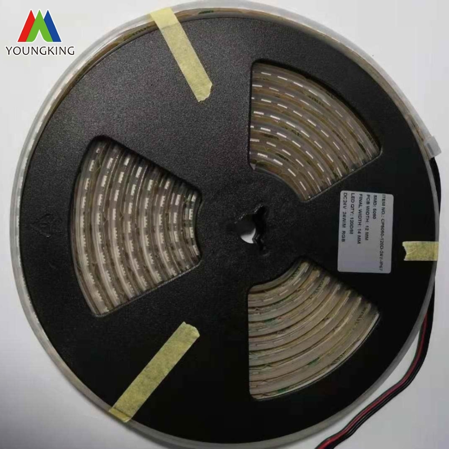 Colorful 120LEDs/M 5050RGB LED Strip IP67 24V 12mmpcb LED Strip Lighting