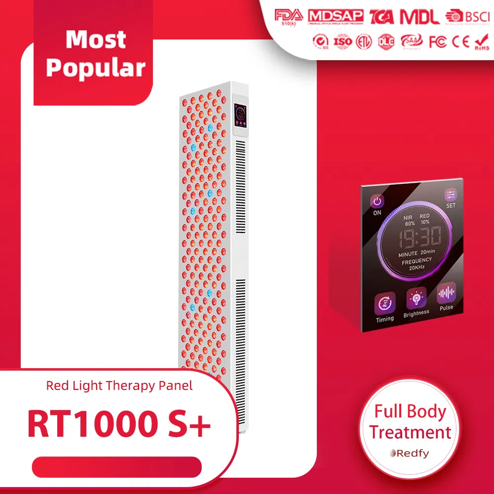 Redfy Best Hot Sale Red Nir Wide Full Body LED Panel 2400W LED Panel Red Light Therapy Panel 1200 LED Factory in China