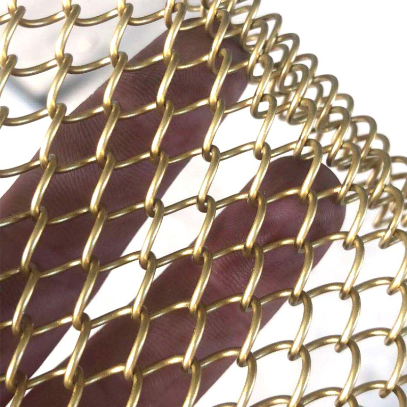 Factory Price Architectural Decorative Aluminum Metal Shower Curtain, Metal Coil Drapery, Fireplace Screen, Metal Mesh Chain Link Curtain