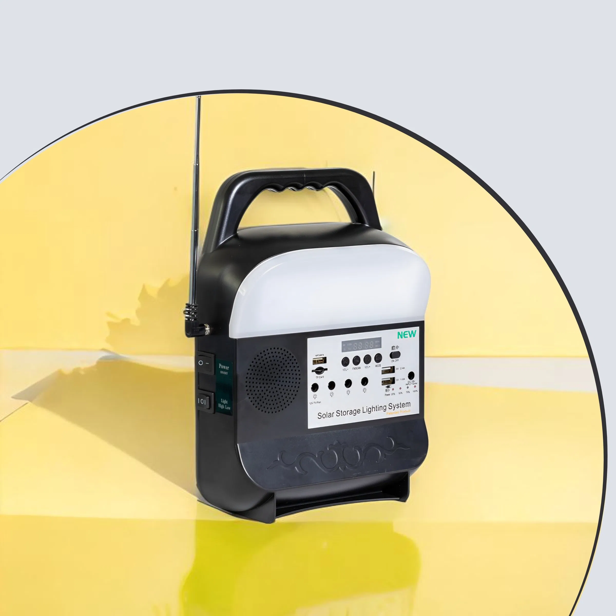 Sustainable Solar Lighting Kit with Portable Radio Features