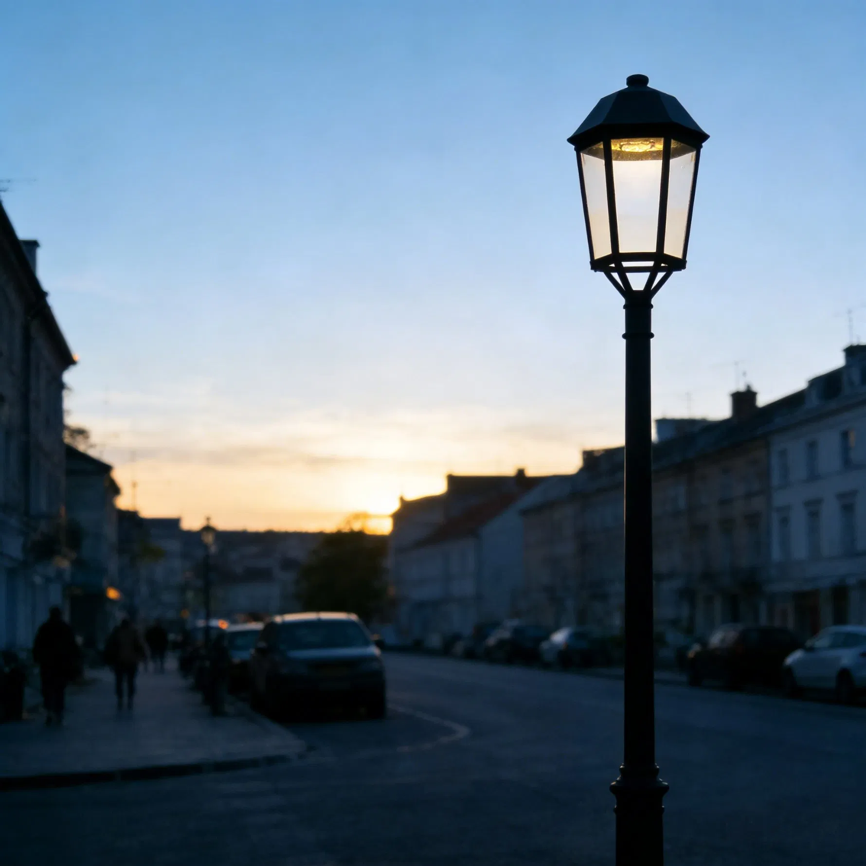 New Classic Garden Light Outdoor Hexagonal LED Post Light Decorative Street Lighting