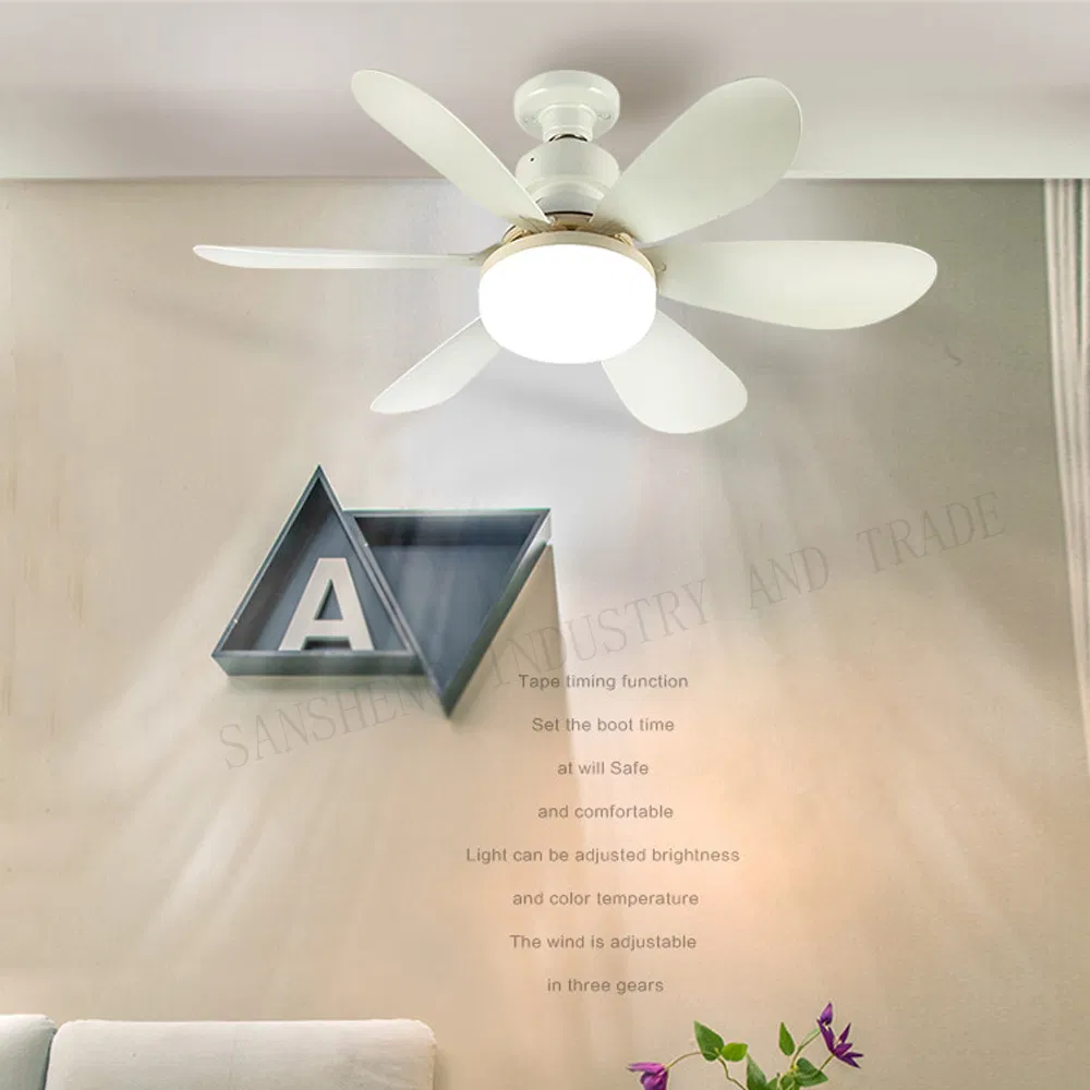 Remote-Controlled Socket Fan Light, Ceiling Fan Light, Modern Home Illumination