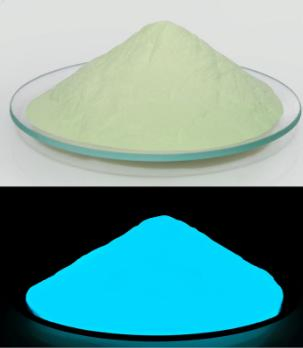 Blue-Green Photoluminescent Phosphorescent Glow Luminous Pigment