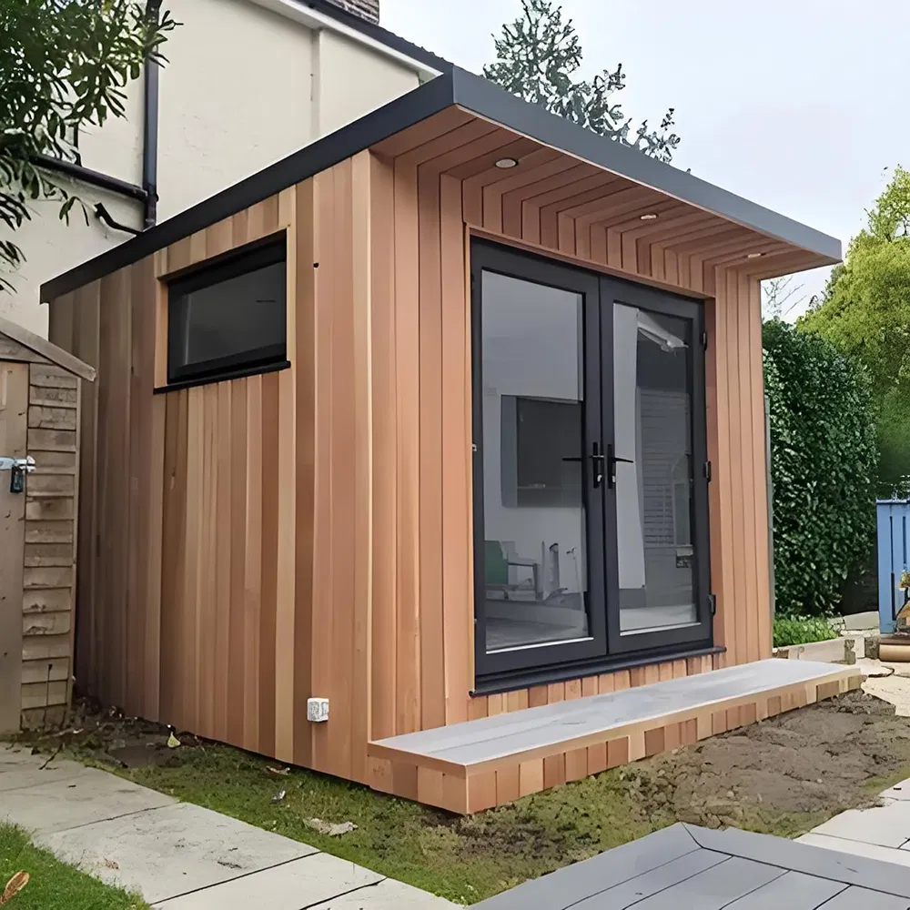 Luxurious Square Sauna Room with LED Mood Lighting