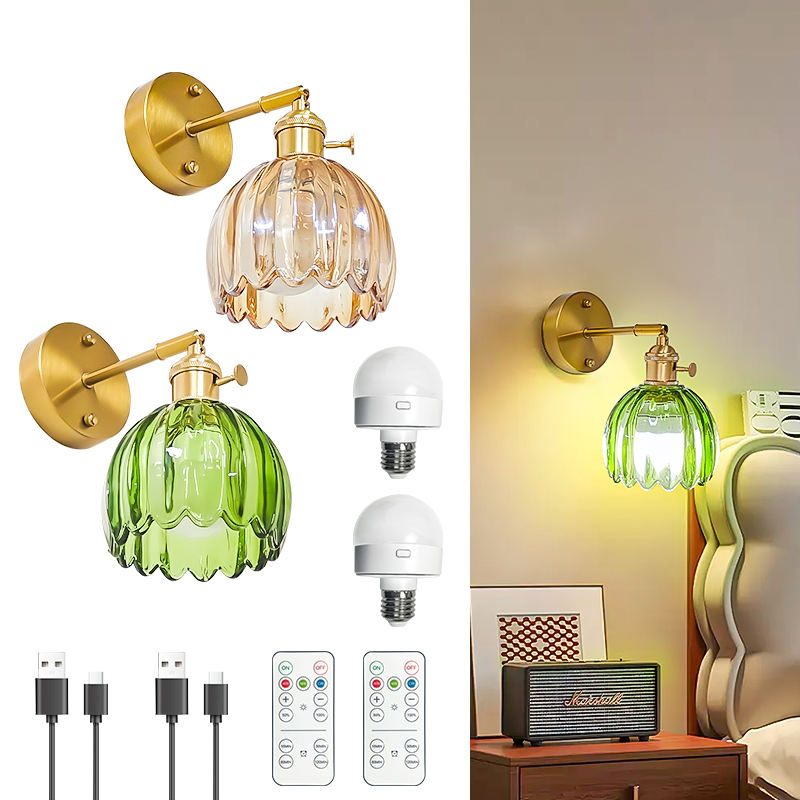 Elegant Vintage Tulip Wall Mounted Light Fixture for Home Decor