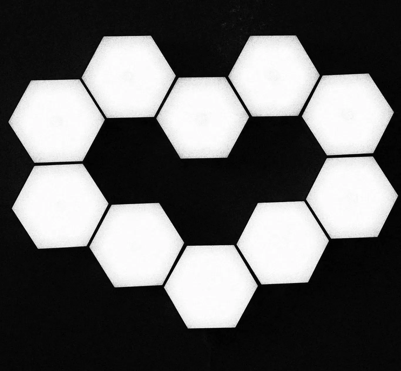 Innovative Hexagonal RGB LED Touch Sensor Wall Light