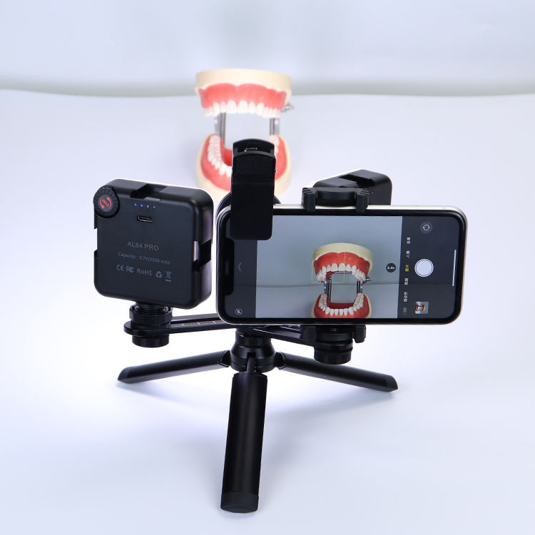 Portable Dental Mobile Photographic Stand LED Flash Light Photography Equipment for Dentist
