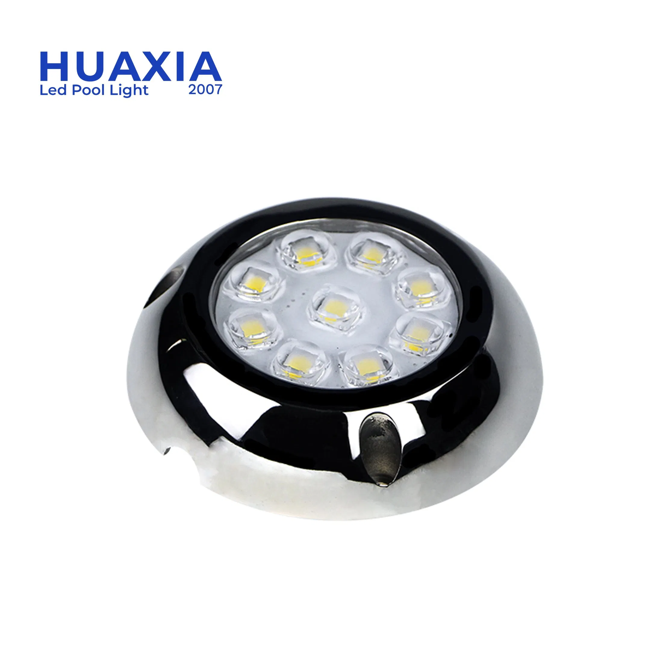 Huaxia 90mm AC12V Blue Green White Color LED Underwater Boat Yacht Marine Light