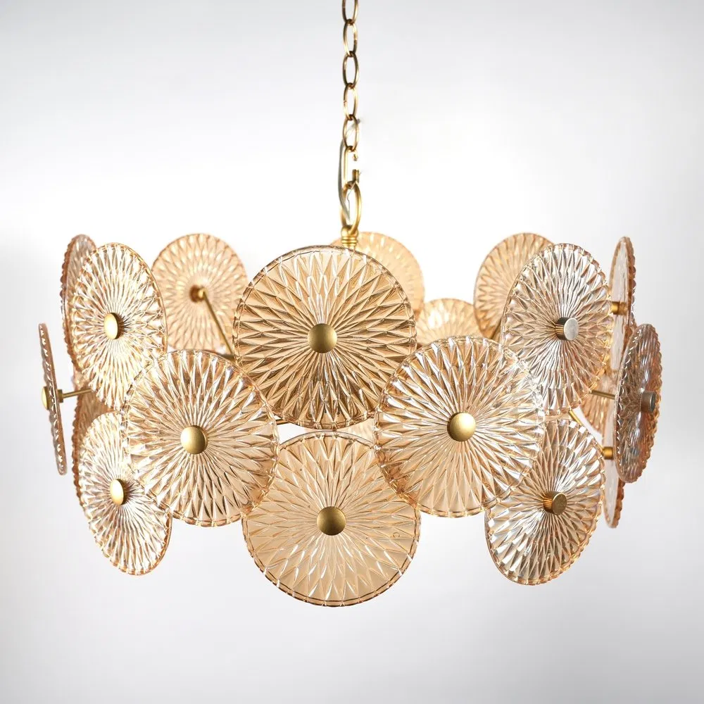 Sophisticated Zm250015-01or Layered Glass Orb Chandelier-Style Pendant Lighting for Luxury Yacht Interiors