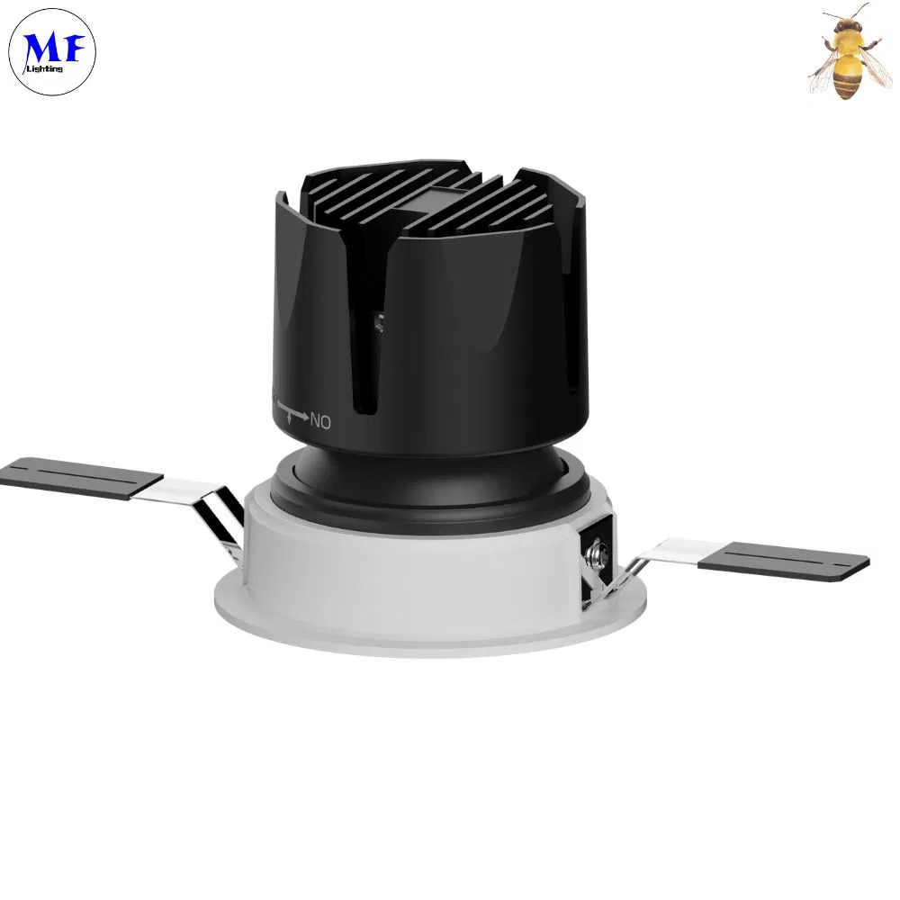 3inch 7W 10W 100-240V Commercial Residential Office Hotel Room Living Bedroom Retail Store LED Down Spot Lighting with Dali Dimming 1-10V Dimmable Smart Control