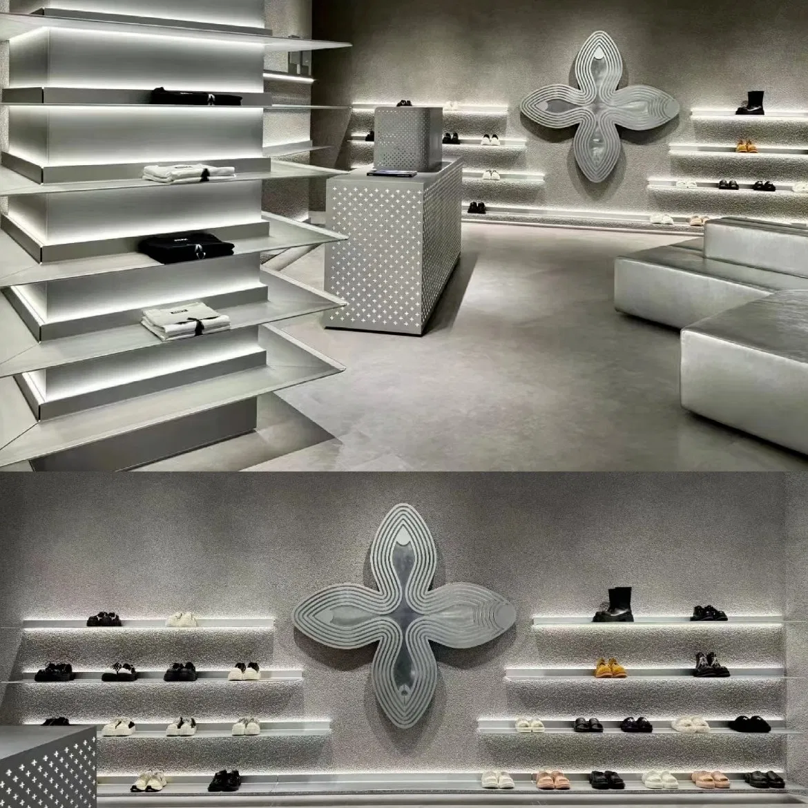 Energy Efficient Circular Shelf Lighting for Retail Spaces