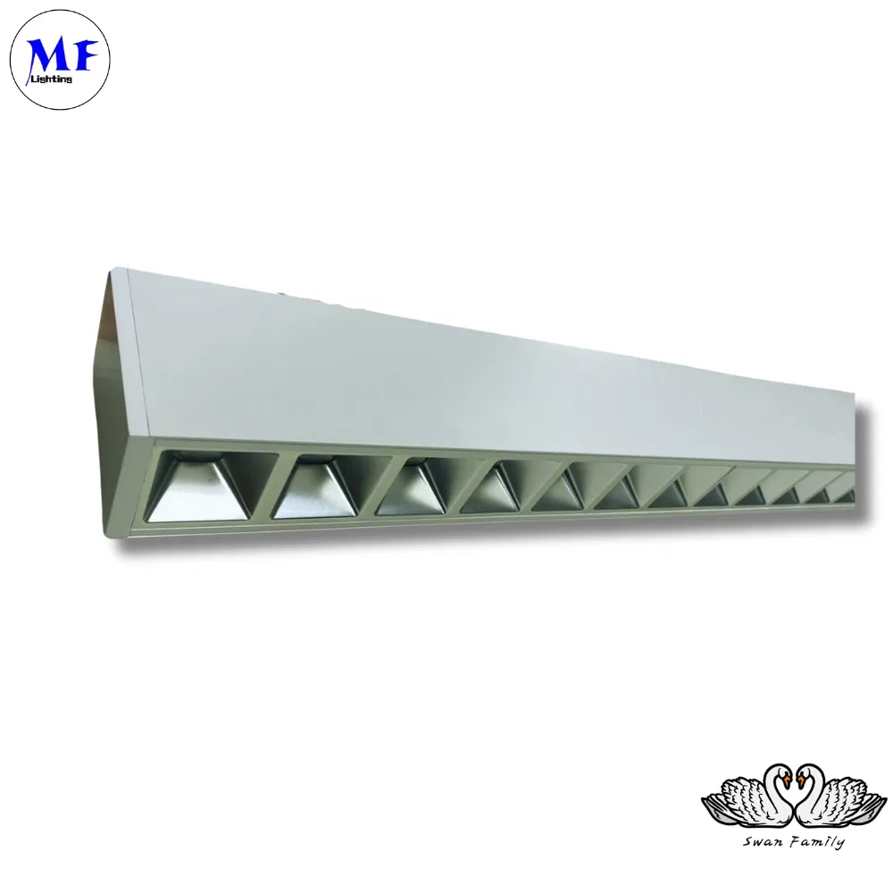 Factory Price 130lm/W CRI98 Ugr<19 Dali Circadian Rhythm Custom Shapes PIR Dimmable Office Slim Track Linear Light for Education Retail