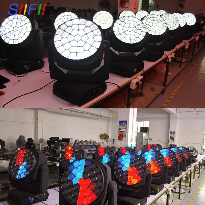 LED Moving Wash 37 RGBW Zoom Light for Theaters Churches TV Studios Photography Studios Fashion Shows Stage Performances Musical Shows