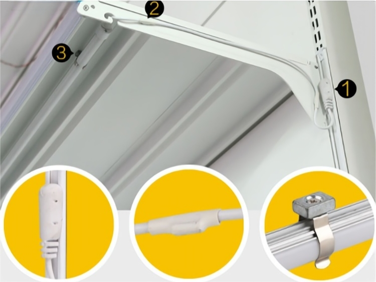 Energy Efficient Circular Shelf Lighting for Retail Spaces