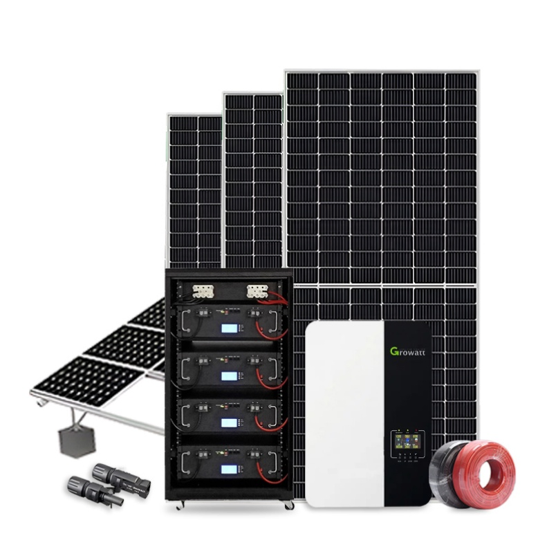 2025 Solar System Smart off-Grid Solar System Scalable 15kw 20kw 30kw with Solar Lithium Battery for Complete Home Energy