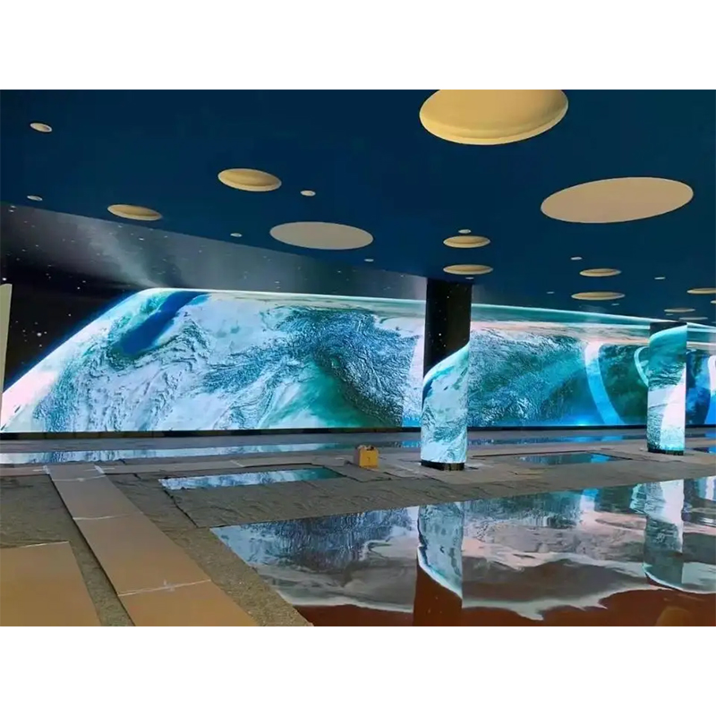 3D Magic Vr Immersive Creative Tunnel Flexible Soft Curved Advertising LED Display Screen