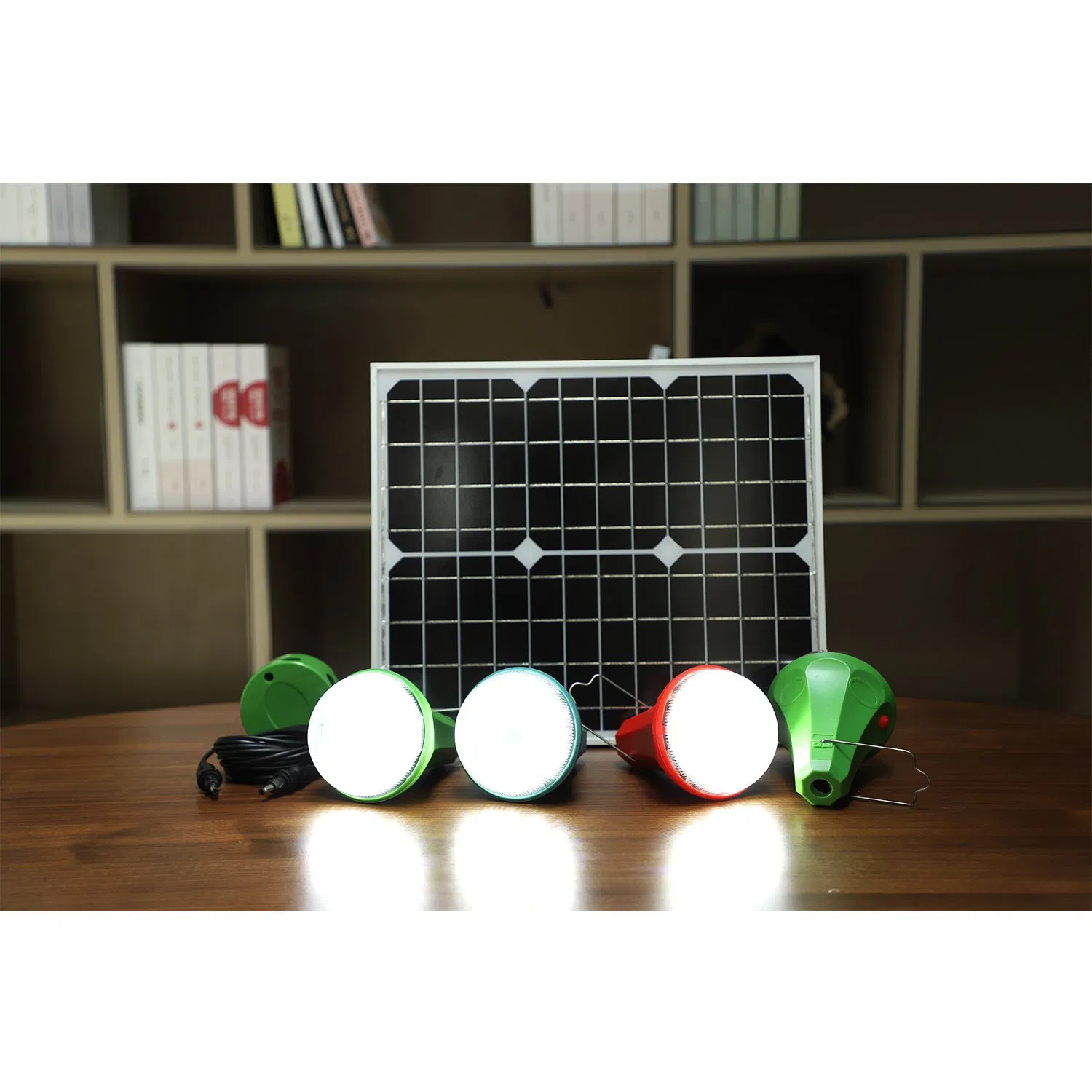 Portable Solar Power Kit for off-Grid Home Lighting Solutions with 4 Bulbs