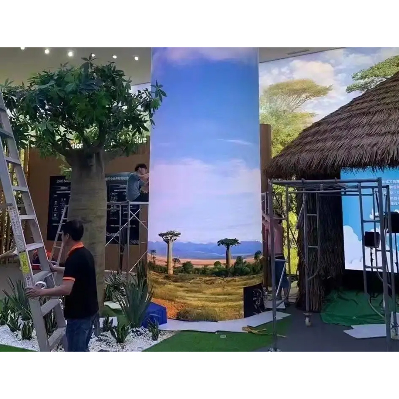 3D Magic Vr Immersive Creative Tunnel Flexible Soft Curved LED Display Screen