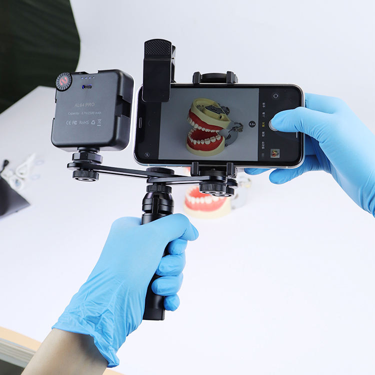 Portable Dental Mobile Photographic Stand LED Flash Light Photography Equipment for Dentist
